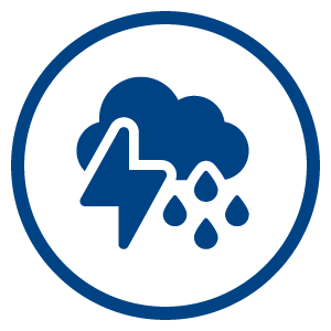 Hazard icons severe weather